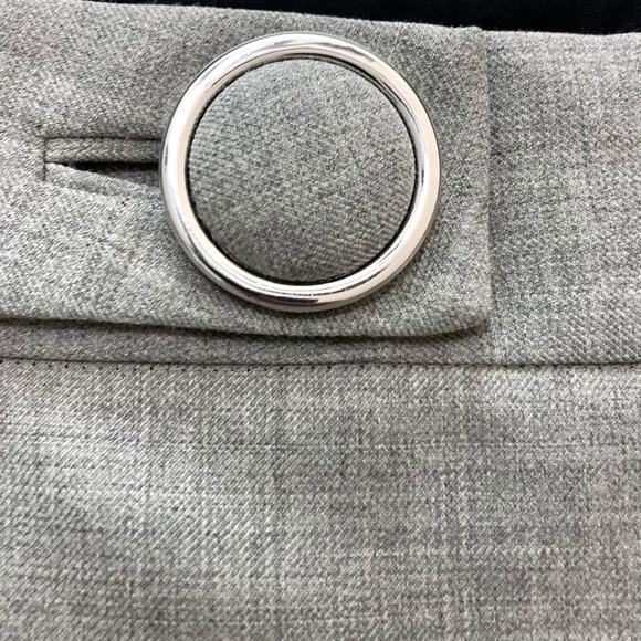 TORY BURCH Corinna Heather Gray Straight Leg Wool Blend Career Dress Pants - Picture 6 of 13